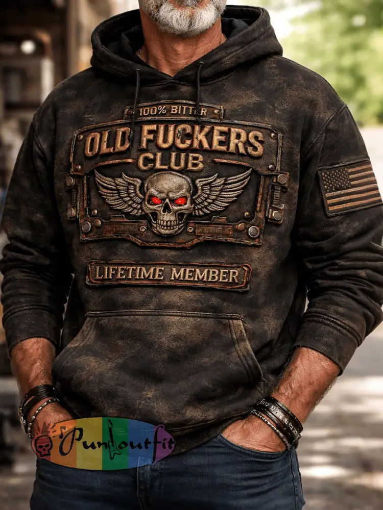 Men’s Old Fuckers Club Vintage Hoodies
