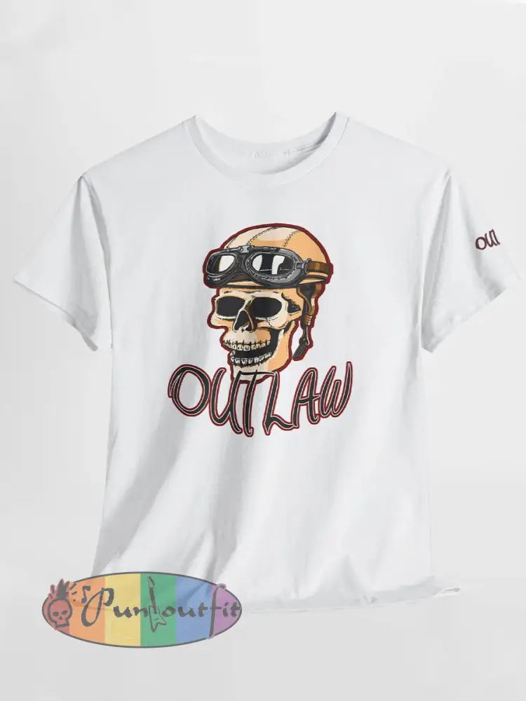 Men’s Outlaw Biker Skull T-Shirts