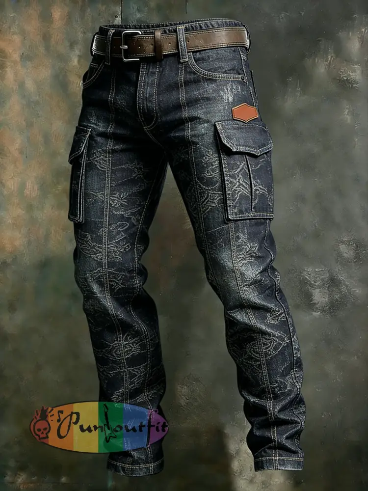 Men’s Retro Business Style Casual Work Trousers