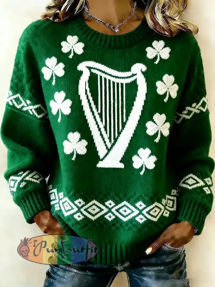 Women’s St. Patrick’s Day Printed Sweater