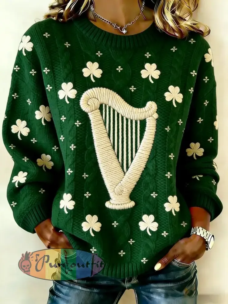 Women’s St. Patrick’s Day Printed Sweater