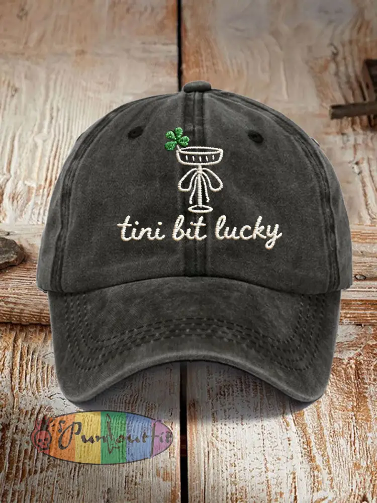 Unisex Tini Lit Lucky Print Hat
