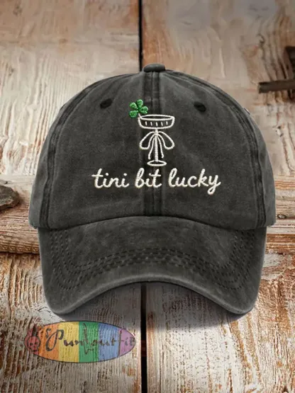 Unisex Tini Lit Lucky Print Hat