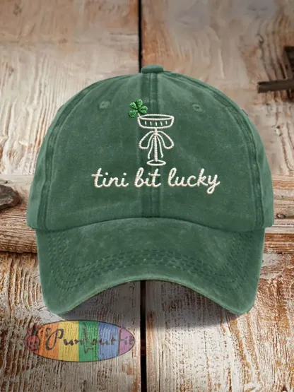 Unisex Tini Lit Lucky Print Hat