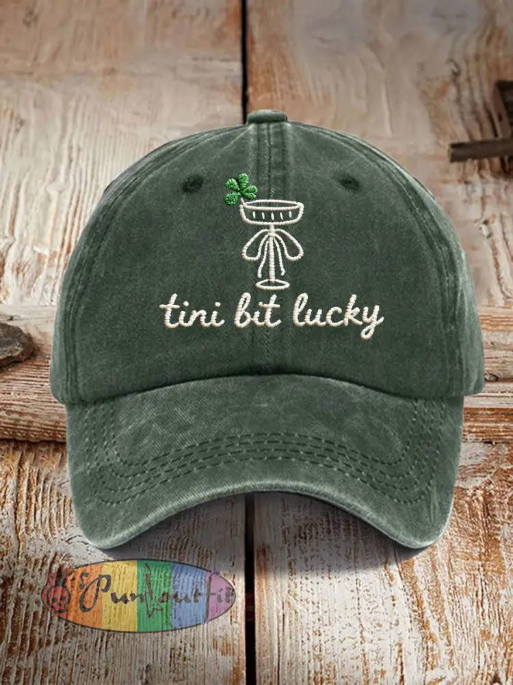 Unisex Tini Lit Lucky Print Hat