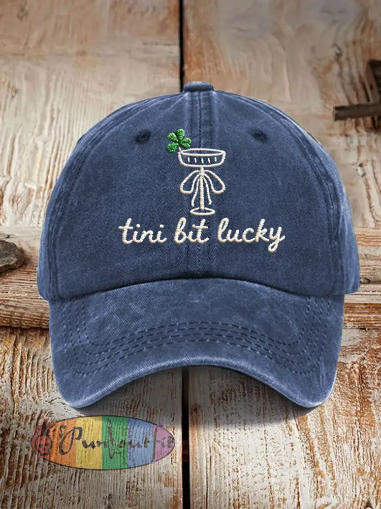 Unisex Tini Lit Lucky Print Hat