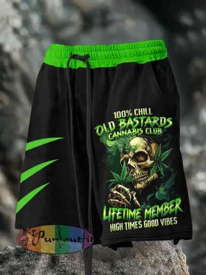 Men’s ’100% chill old bastards’shorts