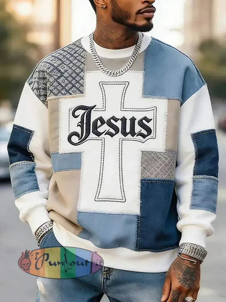 Men’s Jesus Crew Neck Sweatshirt