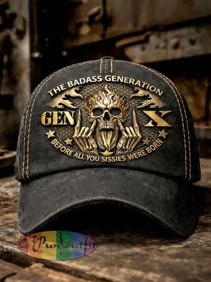 ’Gen X’ Unisex Retro Hats - As picture · ONE