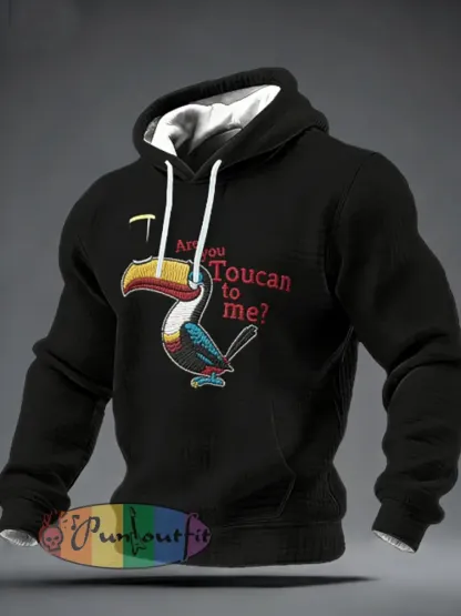 Men’s Checkered Cotton Hoodie
