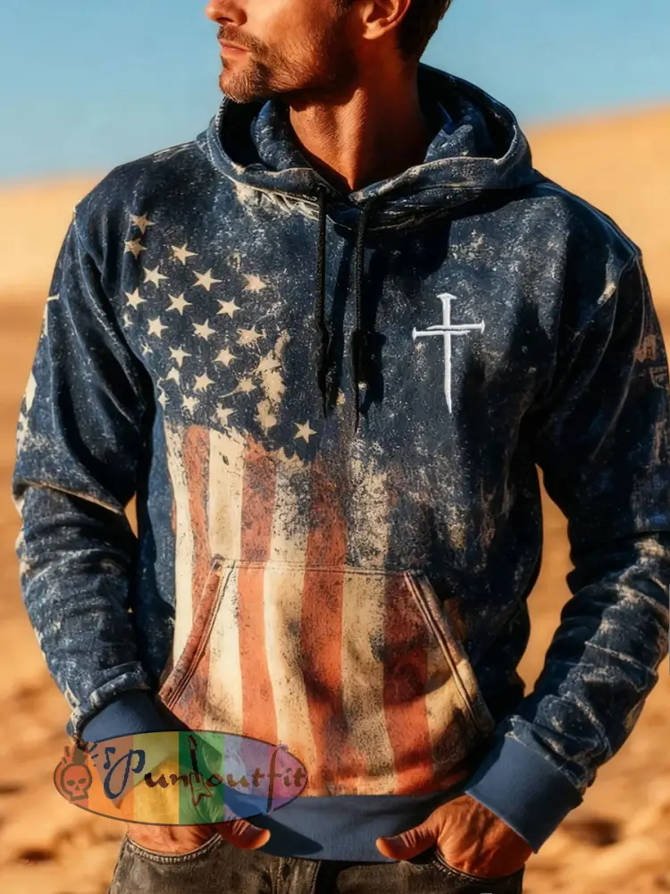 Men’s Faith drop-shoulder hoodie with pockets