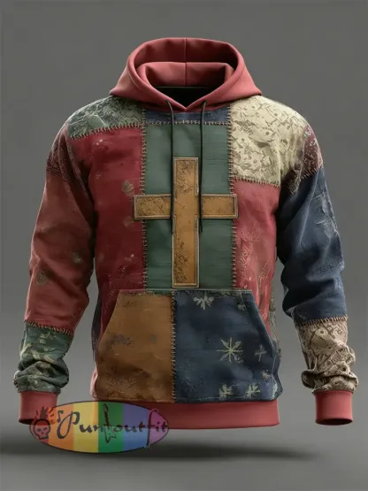 Men’s Faith drop-shoulder hoodie with pockets
