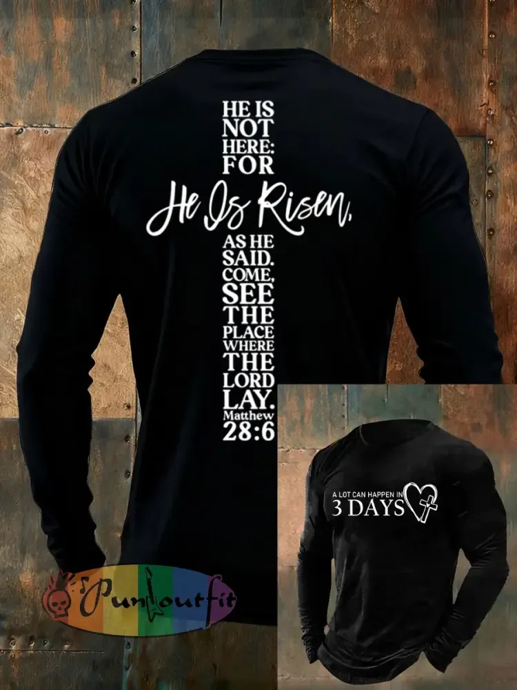 Men’s A Lot Can Happen In 3 DaysLong Sleeve T-shirt