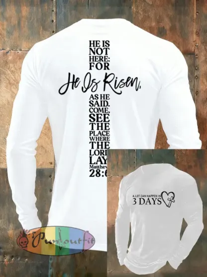Men’s A Lot Can Happen In 3 DaysLong Sleeve T-shirt