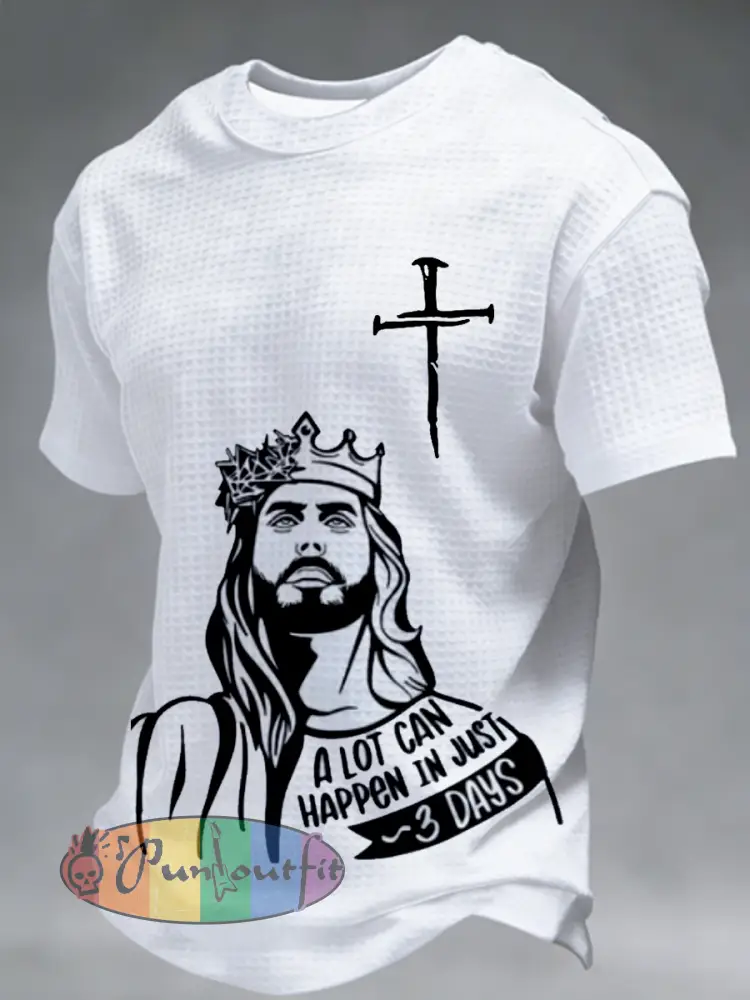 Men’s A Lot Can Happen In 3 Days Waffle Short Sleeve