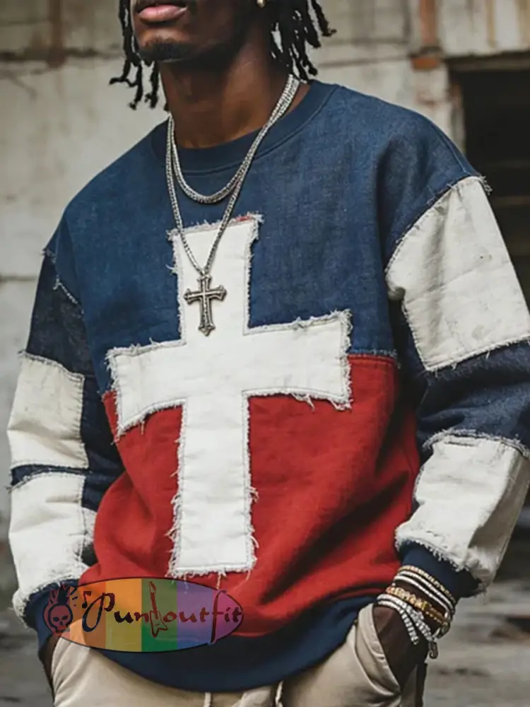 Men’s Cross Crew Neck Sweatshirt