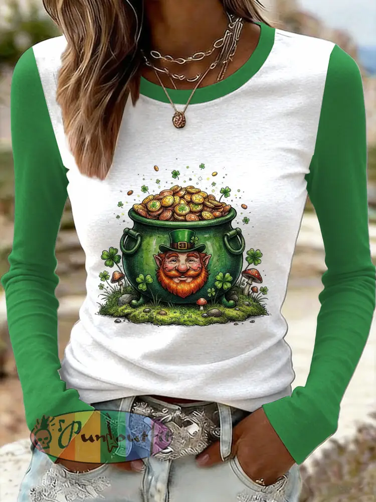 Women’s Vintage St. Patrick’s Day Printed Sweatshirt