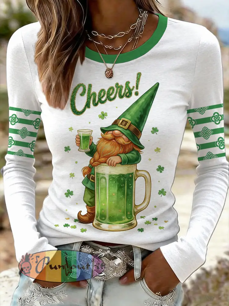 Women’s Vintage St. Patrick’s Day Printed Sweatshirt