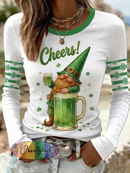 Women’s Vintage St. Patrick’s Day Printed Sweatshirt