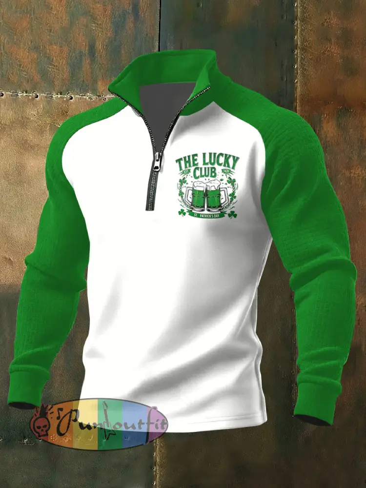 Men’s Retro St. Patrick’s Day Print Casual Sweatshirt