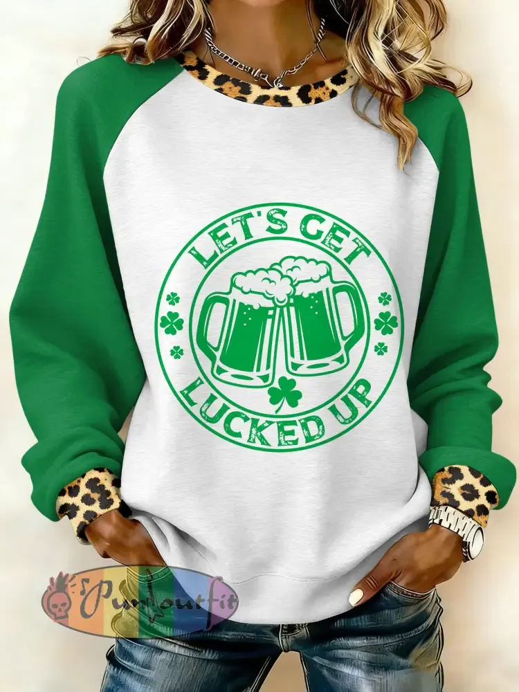 Women’s Vintage St. Patrick’s Day Printed Sweatshirt