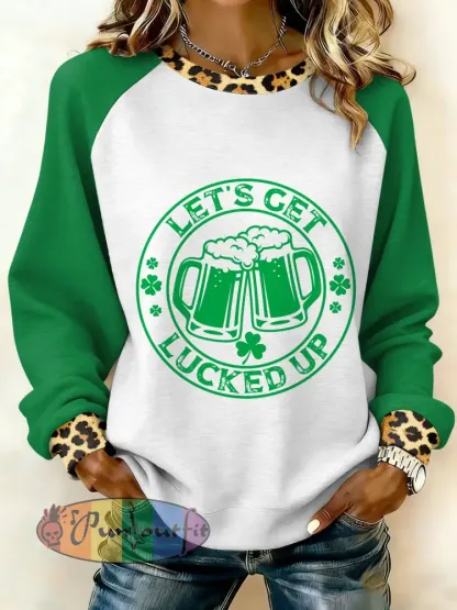 Women’s Vintage St. Patrick’s Day Printed Sweatshirt