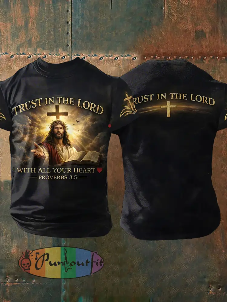 Men’s ’trust in the lord with all your heart’ T-shirts