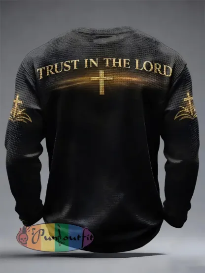 Men’s ’trust in the lord with all your heart’ Waffle Knit T-Shirts