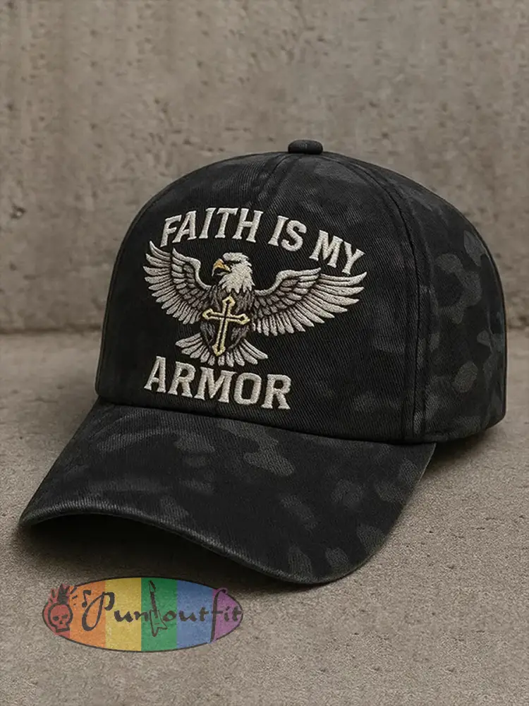 Unisex Faith Is My Armor Print Hat - As picture · ONE