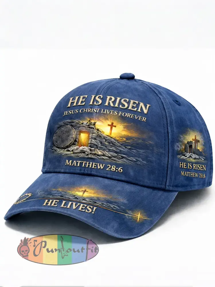 ’He is risen’ Vintage Unisex Hats