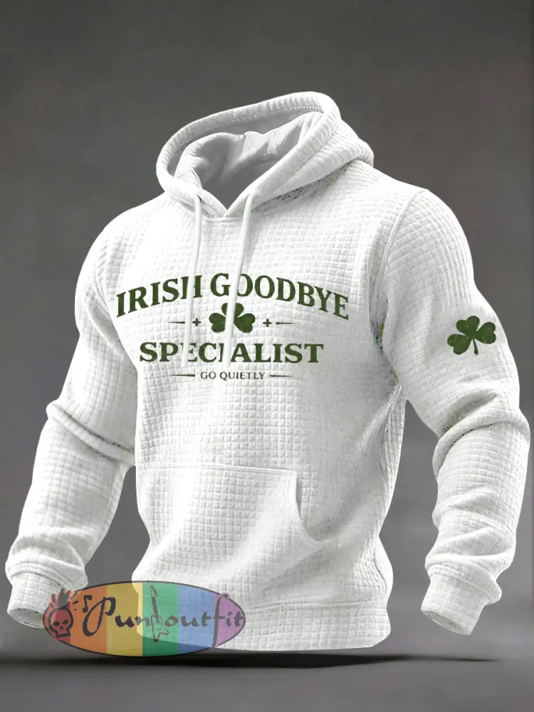 Men’s Irish Goodbye Printed Casual Hoodie