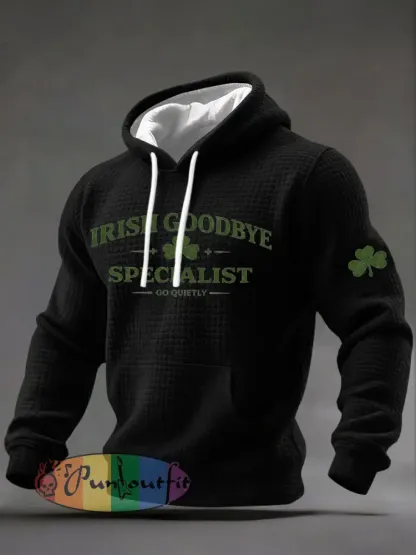 Men’s Irish Goodbye Printed Casual Hoodie
