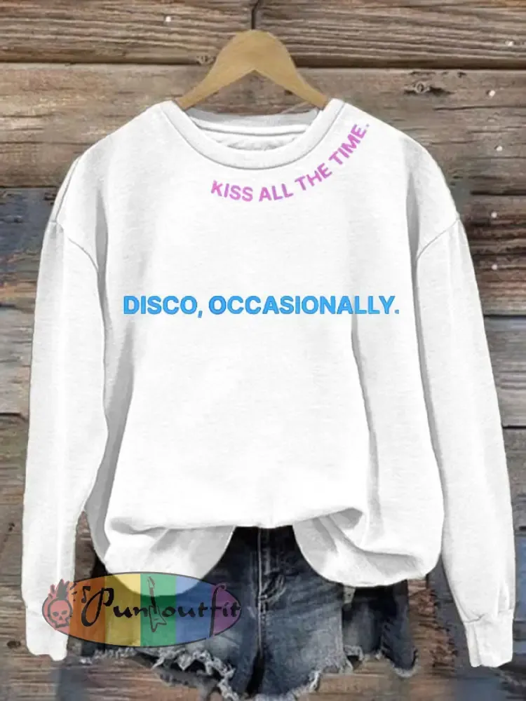 Women’s Singer Casual Printed Regular Sweatshirt