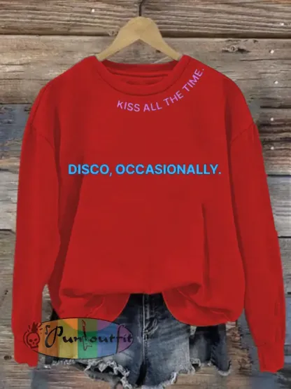 Women’s Singer Casual Printed Regular Sweatshirt