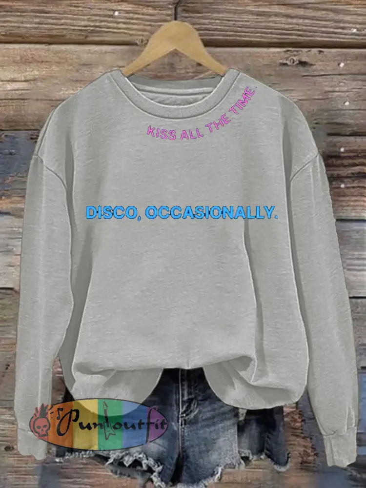 Women’s Singer Casual Printed Regular Sweatshirt