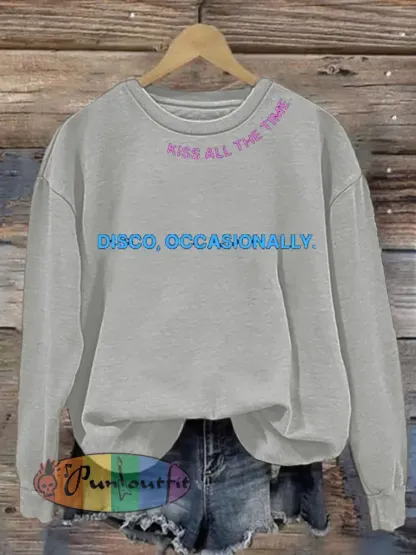 Women’s Singer Casual Printed Regular Sweatshirt