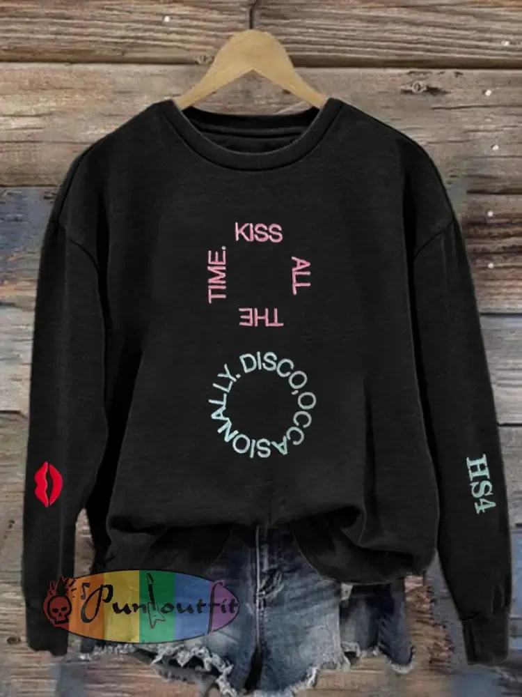 Women’s Singer Casual Printed polyester sweatshirt