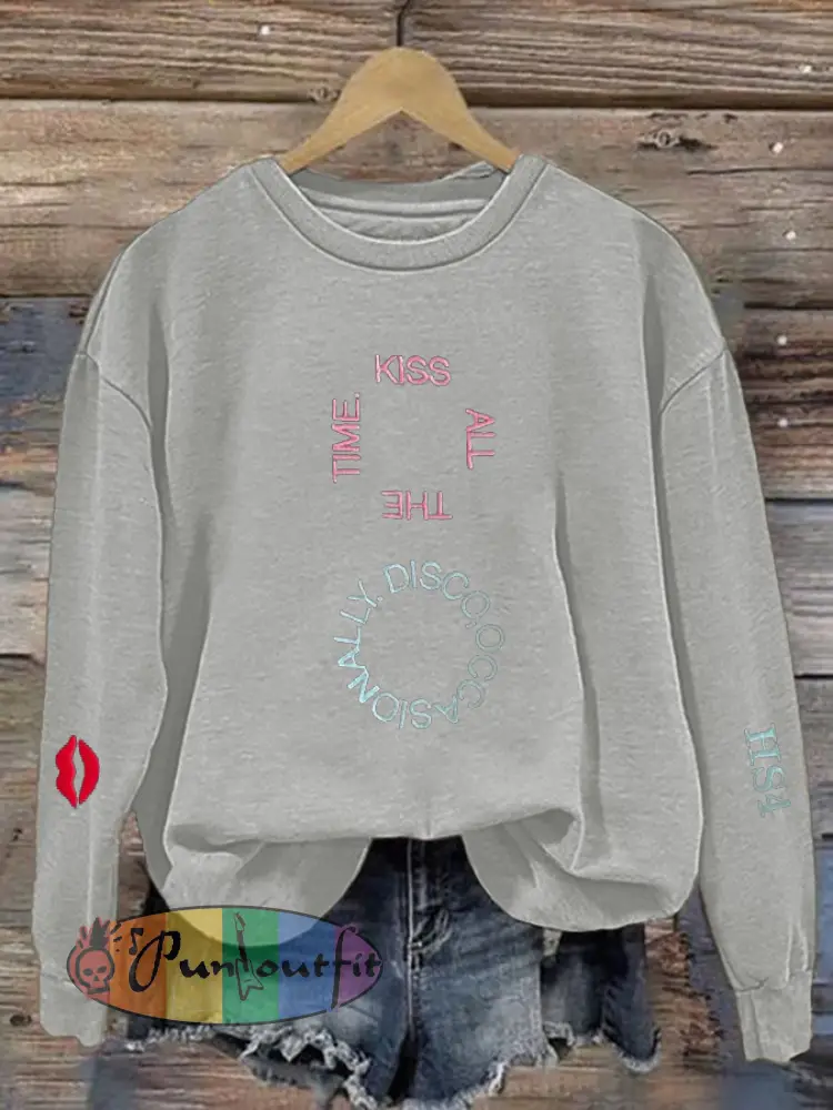 Women’s Singer Casual Printed polyester sweatshirt