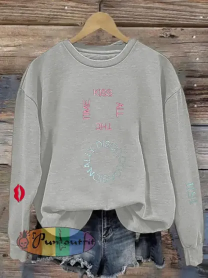 Women’s Singer Casual Printed polyester sweatshirt