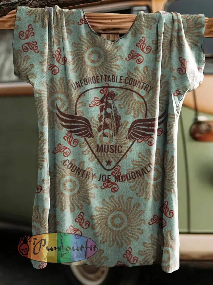 Women’s Country Joe Hippie Music Short Sleeves T-shirt