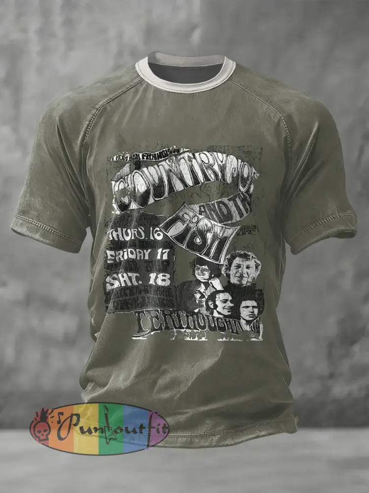 Men’s Country Joe Hippie Music short sleeves t-shirt
