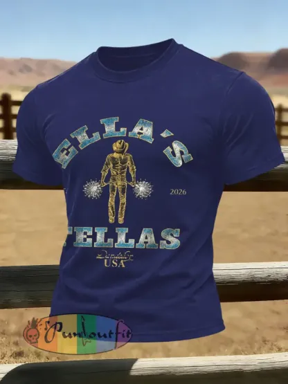 Men’s Vintage Ella’s Fellas Print Country Music Inspired T-Shirt