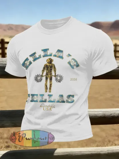 Men’s Vintage Ella’s Fellas Print Country Music Inspired T-Shirt
