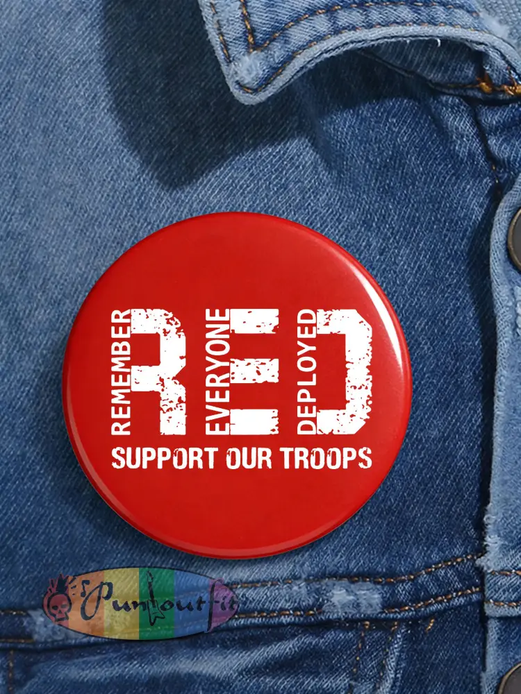 Red Friday Printed Badge - Red · ONE
