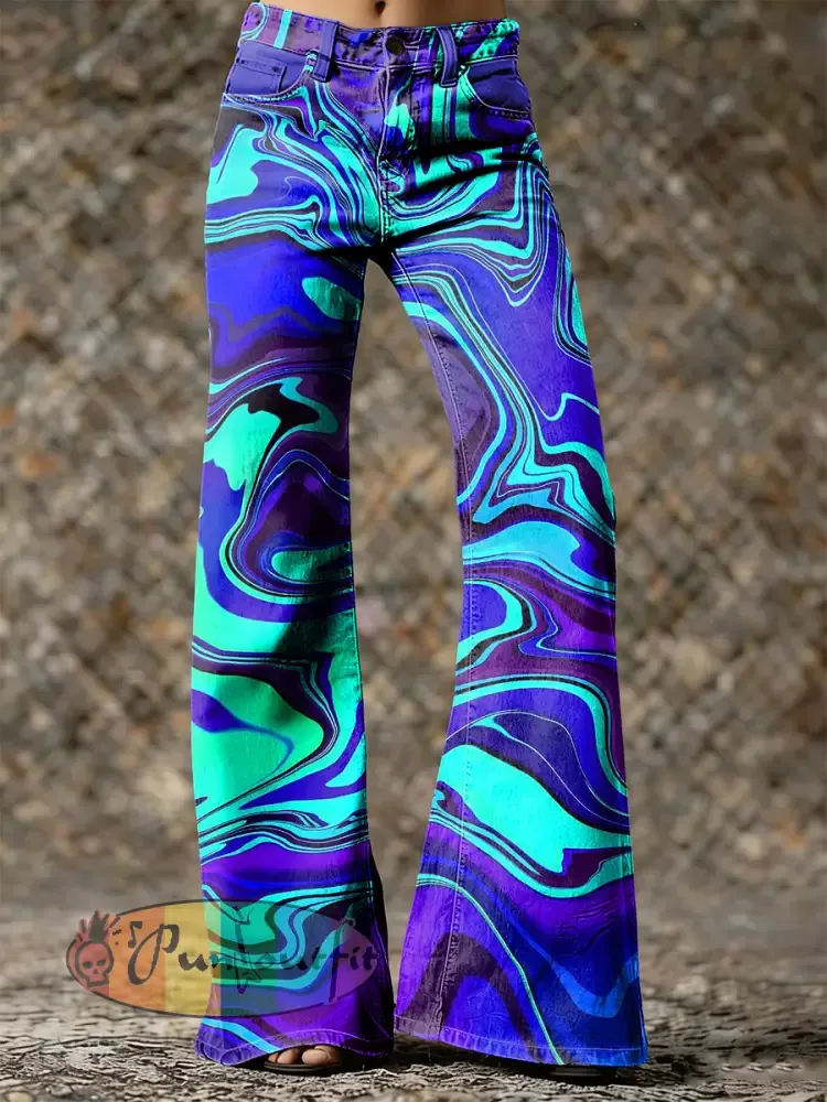 Women’s Psychedelic Art Print Trousers