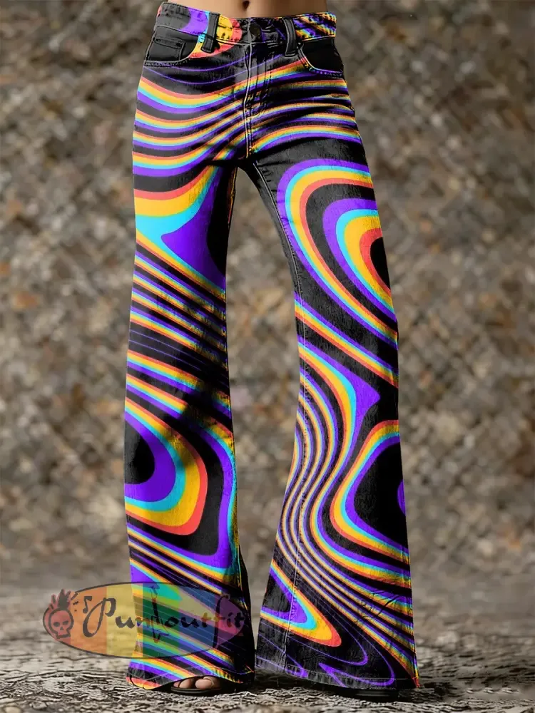 Women’s Psychedelic Art Print Trousers