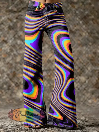 Women’s Psychedelic Art Print Trousers