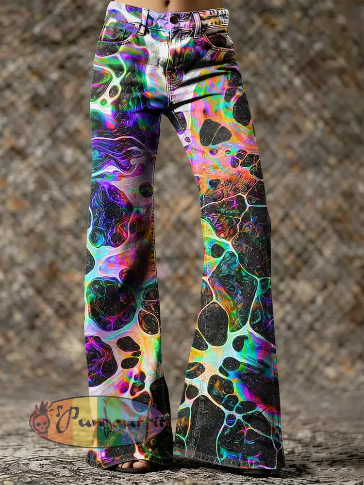 Women’s Psychedelic Art Print Trousers