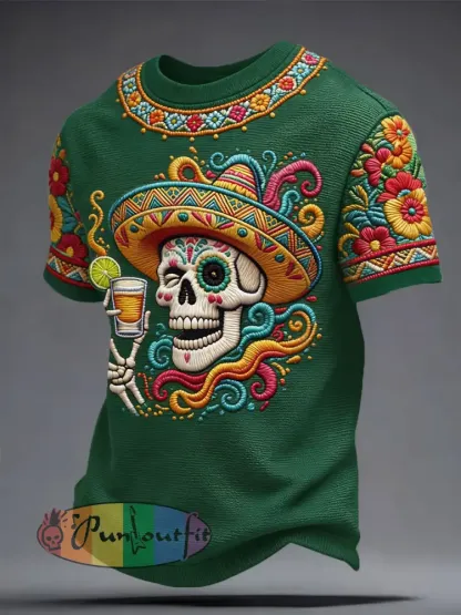 Men’s Mexico Art Cinco De Mayo Printed T-shirt