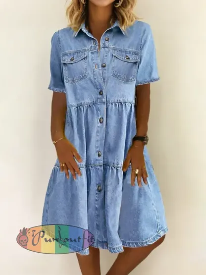 Women’s Casual Elegant Denim Dress